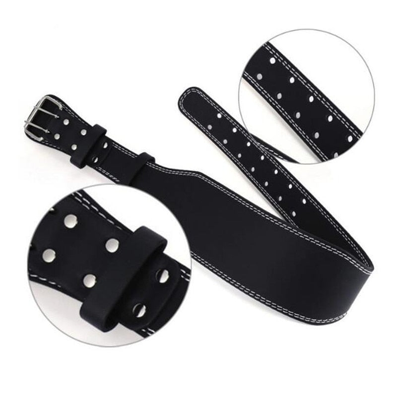 Safety first! Made from sturdy, easy to clean leather. Help reduce stress on your lower back and aid in preventing hyperextension during those overhead lifts. Belts are adjustable.