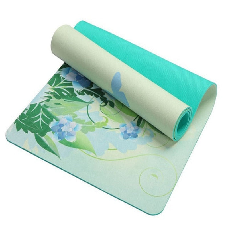 Both beautiful and practical, whether you are a beginner or a practiced yogi, you will love this Lotus patterned 6mm yoga mat. 