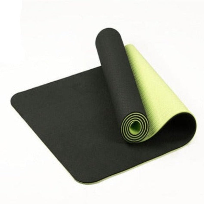 This textured, non-slip mat delivers premium performance. Its comfortable 6mm thickness provides comfort  joints and features dual colors to suit any mood. 