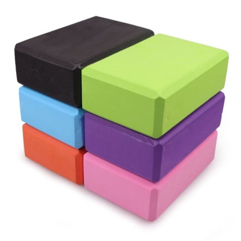 Our blocks are designed to support and deepen poses, assist with balance and flexibility. Lightweight, odor resistant and moisture-proof, our blocks come in six fabulous colors.