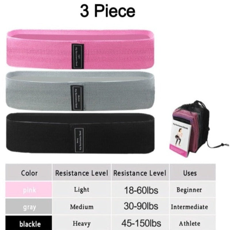 Our resistance bands set has built-in elastic with a natural latex liner which increases the elasticity and durability of these tension bands. Non-slip, comfortable and durable, will not roll or bunch up.